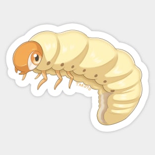 Beetle Grub Sticker